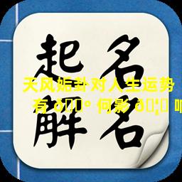 天风姤卦对人生运势有 🐺 何影 🦁 响